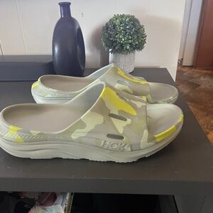 Hoka Gray Slide Sandals